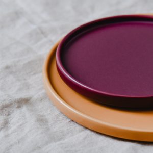 Assiette aubergine